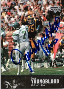 Jack Youngblood Signed 1997 Upper Deck Legends Autographed Los Angeles Rams HOF - Picture 1 of 2