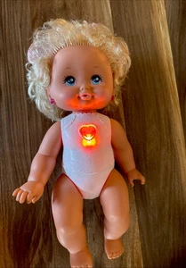 Vintage PJ SPARKLES BABY SISTER Puppe Twinkles 1989 Mattel selten leuchtet funktioniert - Bild 1 von 10