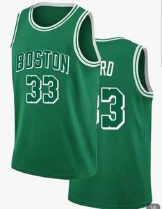 Brand New Larry Bird Celtics Jersey 33 Green Stitched Size XLT Mens XL Tall - Picture 1 of 3