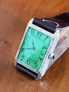 WRIST WRIST ART DECO GLASS CRYSTAL SERVICED PROPERLY 1936 - Picture 1 of 12