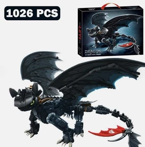 LEYI Toothless Night Fury Dragon Building Block Set, 1026 Pcs - Picture 1 of 10