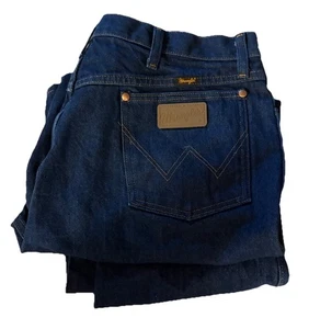 Wrangler Jeans Mens 38x33 Blue Denim 13MWZ Cowboy Cut Original Fit Western Rodeo - Picture 1 of 10