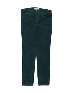 MICHAEL KORS Womens Slim Corduroy Trousers US 6 Medium W32 L30 Green NG34 - Picture 1 of 3