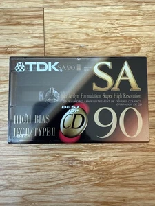 TDK SA 90 leere Audiokassette 90min High Bias Type II NEU versiegelt - - Bild 1 von 2