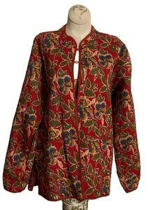 Orvis Stepp Wendejacke Damen XL geblümt leicht Bohemian Cottage - Bild 1 von 16