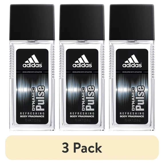 Adidas Dynamic Pulse Body Fragrance Fresh & Woody with Peppermint 2.5 fl oz Men