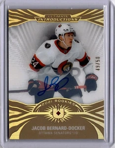Jacob Bernard Docker Ultimate Introductions Rookies AUTO /50 2021-22 Ultimate - Picture 1 of 2