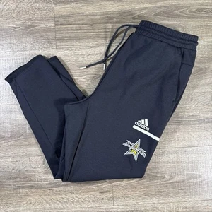 Adidas Felpa Uomo Extra Large Nera Joggers Trifoglio Basket All American - Foto 1 di 17