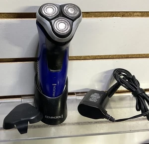 Remington PR1260 Rotationsrasierer Trimmer schwarz blau Herrenrasierer Ladeschale - Bild 1 von 12