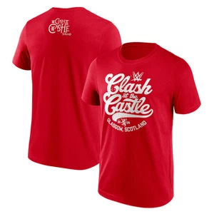 WWE Clash At The Castle Script Red T-Shirt - Bild 1 von 4