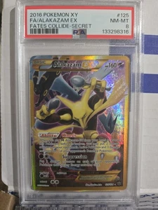 PSA 8 Alakazam EX #125 XY Fates Collide Secret 2016 Pokemon - Picture 1 of 6