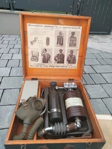 Autoprottetore 35S Spasciani maschera antigas WW2 Regio Esercito elmetto gasmask - Foto 1 di 23
