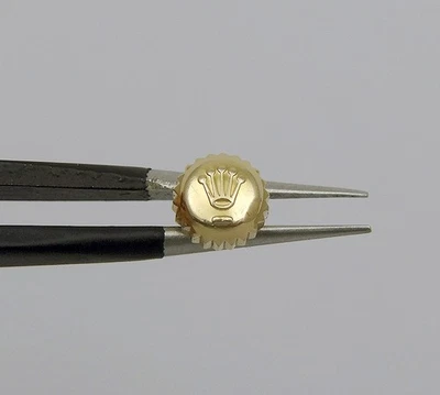 Original Rolex B24-531 3 oro amarillo 5,3 mm cuerda corona para movimiento de reloj Foto 1 de 3