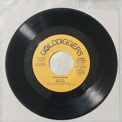 Jim Croce ~ Time In A Bottle/ Workin' At The Carwash Blues ~ 45 RPM Record - Image 1 of 4