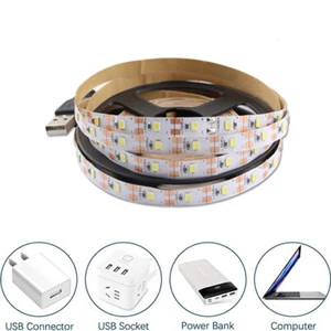 USB Led Strip Light PC TV Backlight 2835 smd Cabinet Kitchen led tape Night LAMP - Picture 1 of 23