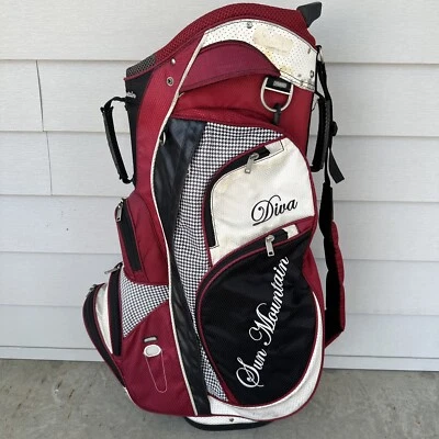 Sun Mountain Ladies Women’s Collection Diva Cart Golf Bag 14 Way Dividers - Image 1 of 4
