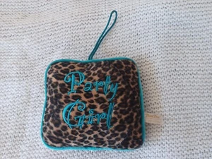 Dan Dee party girl leopard print small pillow 6 in x 7 in - Picture 1 of 7