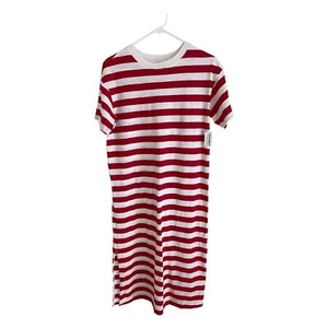 Old Navy Red and White Striped Summer Dress NEW w Tags - Picture 1 of 5