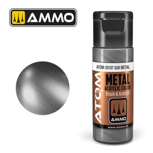 Ammo Mig Atom Color Acrylic METALLIC Gun Metal - Picture 1 of 1