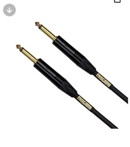 Gold Instrument Guitar Cable, 1/4" TS Plugs, Straight Connectors, 10 ft - Picture 1 of 1
