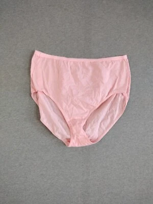 JUST MY SIZE- JMS Ultra Soft Comfort Blend 100% Cotton Briefs Color Pink Size 12 - Image 1 of 4