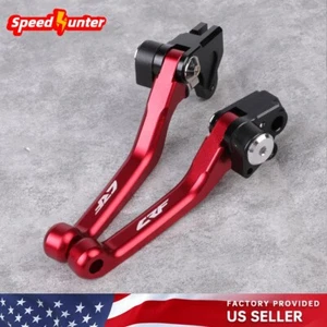 Anodized Pivot Brake Clutch Levers For HONDA CRF150R 2007-2024 CRF250R CRF450R - Picture 1 of 9