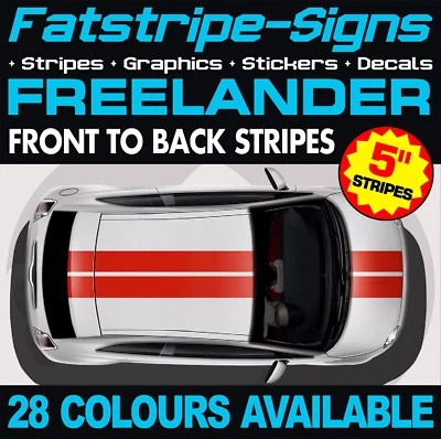 da montare LAND ROVER FREELANDER STRISCE GRAFICHE DECALCOMANIE ADESIVI TD4 LR2 4x4 2.0 - Immagine 1 di 2