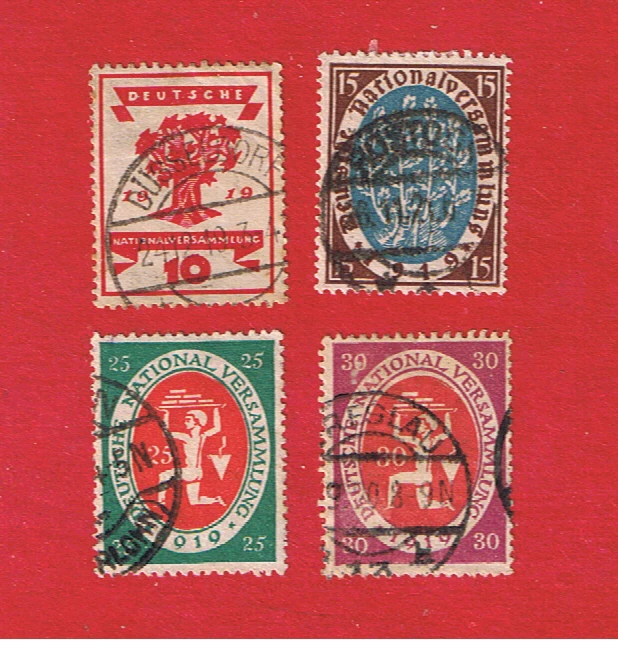 Germany #105-108  VF used   Rebuilding   Free S/H - Image 1 of 1