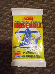 1990 Score MLB Trading Cards - 16 Pack + 1 Magic Motion Trivia Card - Unopened! - Picture 1 of 2