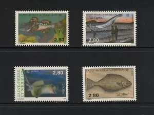 F896 St. Pierre & Miquelon 1993 Fisch Marine 4v. MNH - Bild 1 von 1