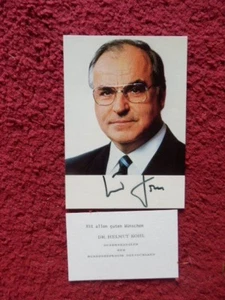 HELMUT KOHL - A.KANZLER - HANDSIGNIERTES FOTO - Bild 1 von 1