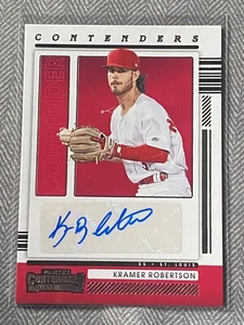 2021 Panini Contenders Autographs Kramer Robertson Auto St. Louis Cardinals - Picture 1 of 3