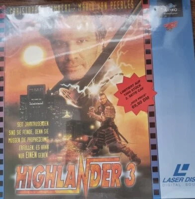 LD Highlander 3 (1996) Limitiert auf 1000 Stück FSK 16 Widescreen Neu & OVP - Bild 1 von 2
