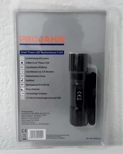 Cree Power LED Hochleistungs Taschenlampe PJ45 Projahn Arbeitsleuchte Camping - Bild 1 von 2