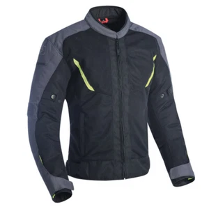 Oxford Delta 1.0 Air Motorrad Motorradfahren CE Jacke schwarz grau & fluo - Bild 1 von 3