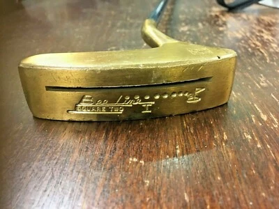 Beeline I square two putter brass Head Steel RH 35.3/4" Hard To find - Image 1 of 4