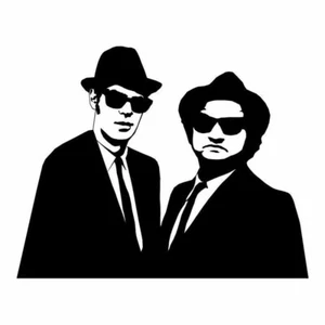 2er Set Tuning Aufkleber BLUES BROTHERS Auto Motorrad Custom Decal - Bild 1 von 3