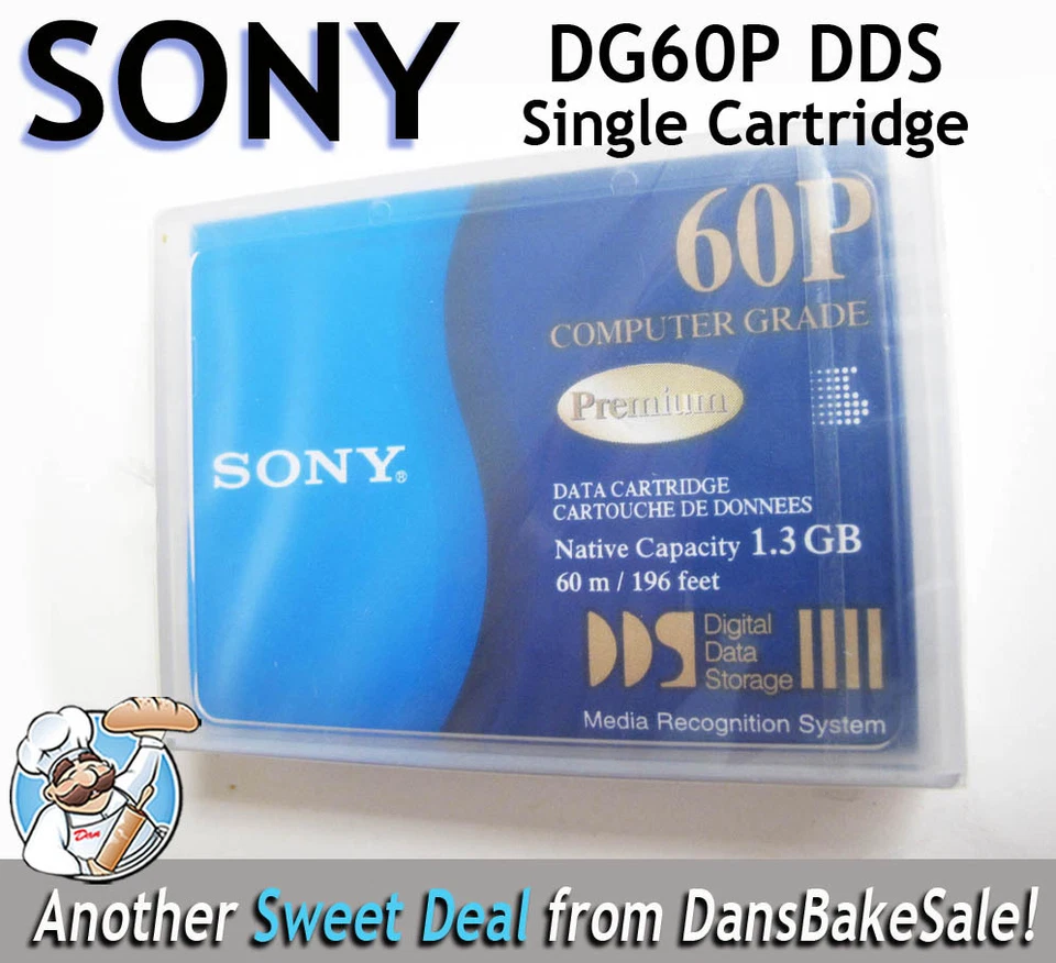 Sony DG60P DDS Cartridge Digital Data Storage - Sealed - Brand New Single - Image 1 of 4