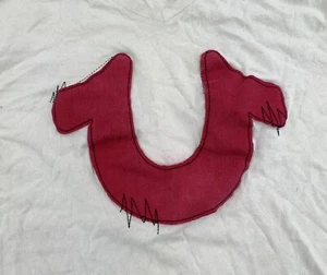 True Religion Shirt XL Cream Casual Horseshoe Logo Graphic Tee Cotton Mens - Picture 1 of 11