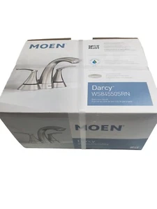 Moen WS84550SRN Darcy Mittelset Doppelgriff Bad Wasserhahn Nickel gebürstet  - Bild 1 von 1