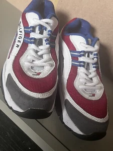 Tommy Hilfiger Mujer Zapatillas UK3 Gruesas De Colección Con Cordones Y2K Estilo Años 2000 En muy buena condición - Imagen 1 de 5