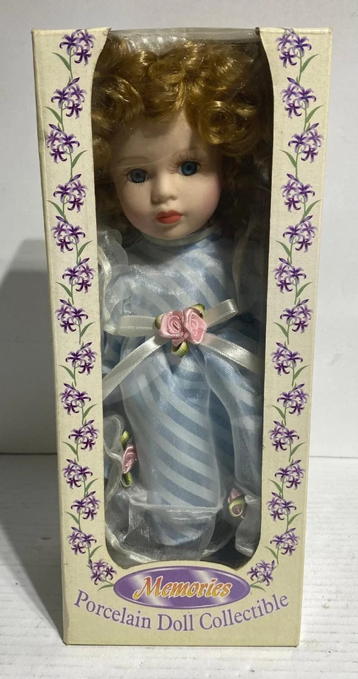1999 Collectible Memories Porcelain 11" Doll Cuddle Wit Edition