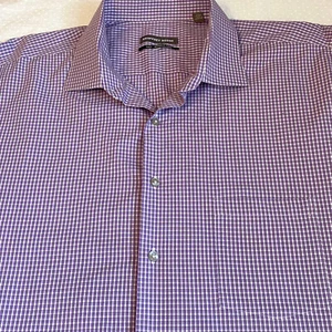 Mens Geoffrey Beene Tall Button Down Long Sleeved Shirt 18 1/2 - Picture 1 of 10