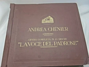 RARE U. Giordano* Andrea Chénier COMPLETE Serie N. 166 DB 5423/35 13 VINYL REC - Picture 1 of 6