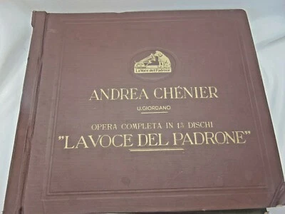 RARE U. Giordano* ‎Andrea Chénier COMPLETE Serie N. 166 DB 5423/35 13 VINYL  REC - Image 1 of 4