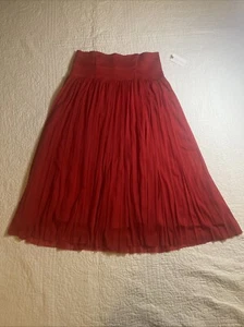 Anthropologie Red Skirt New Medium - Picture 1 of 6