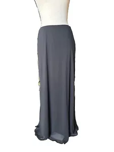๐๐คAlex Evenings Black Chiffon Over Knit Long Skirt Elastic Waist NWT - Picture 1 of 3