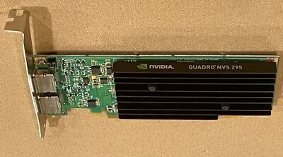 HP NVIDIA Quadro NVS 295 (FY943AA) 256 MB GDDR3 SDRAM PCI Express x16... - Image 1 of 4