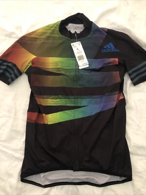 Camiseta deportiva Adidas Adistar Pride arco iris ajuste de forma de ciclismo FJ6571 para hombre talla grande Foto 1 de 3