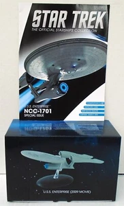 USS Enterprise NCC-1701 XL Star Trek 2009 Moive Eaglemoss con cargador - Imagen 1 de 6